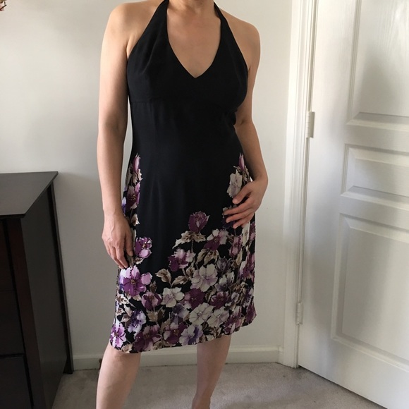 Adrianna Papell Dresses & Skirts - ADRIANNA PAPELL Silk Short Floral Print Dress S-12